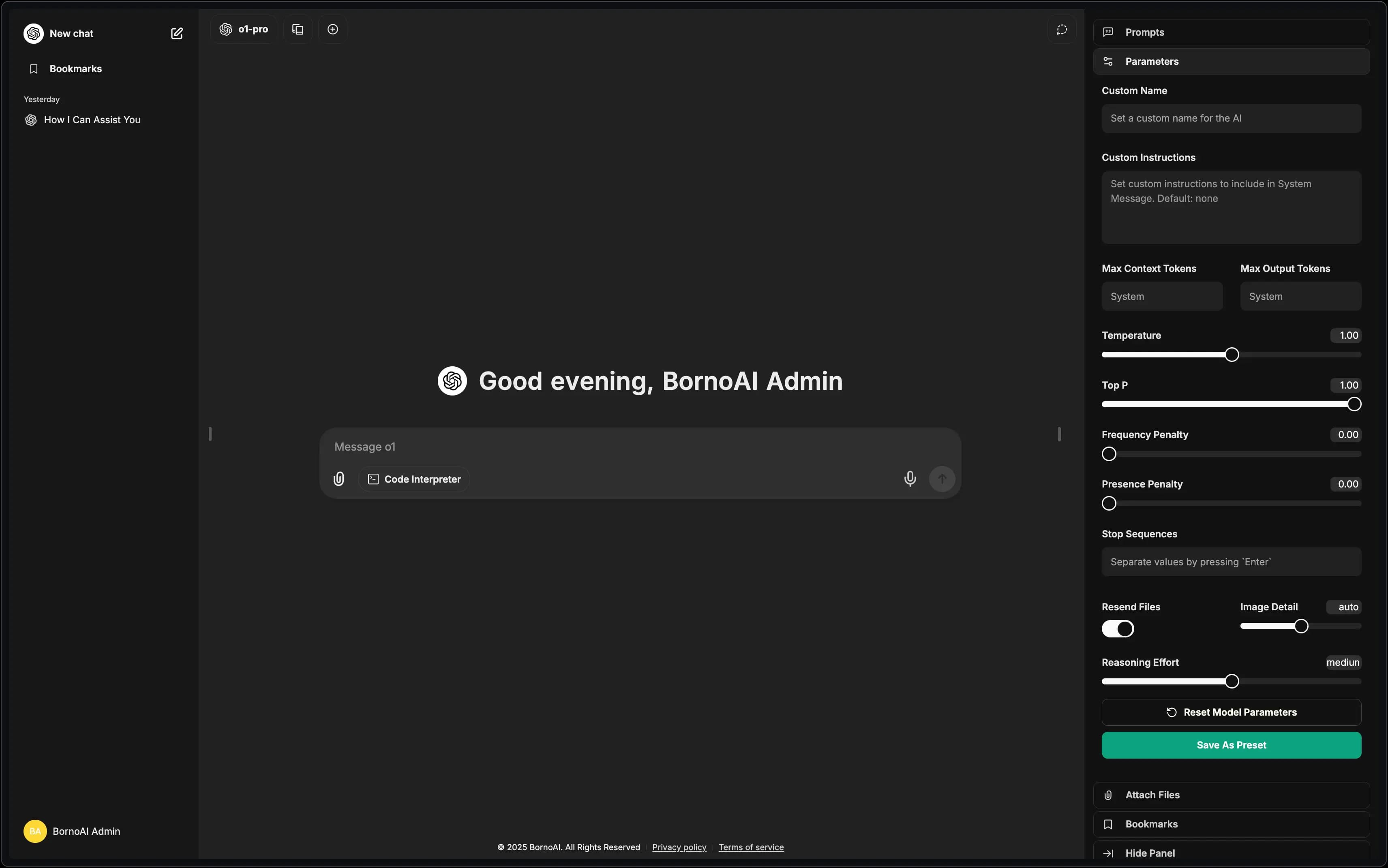 bornoai app screen