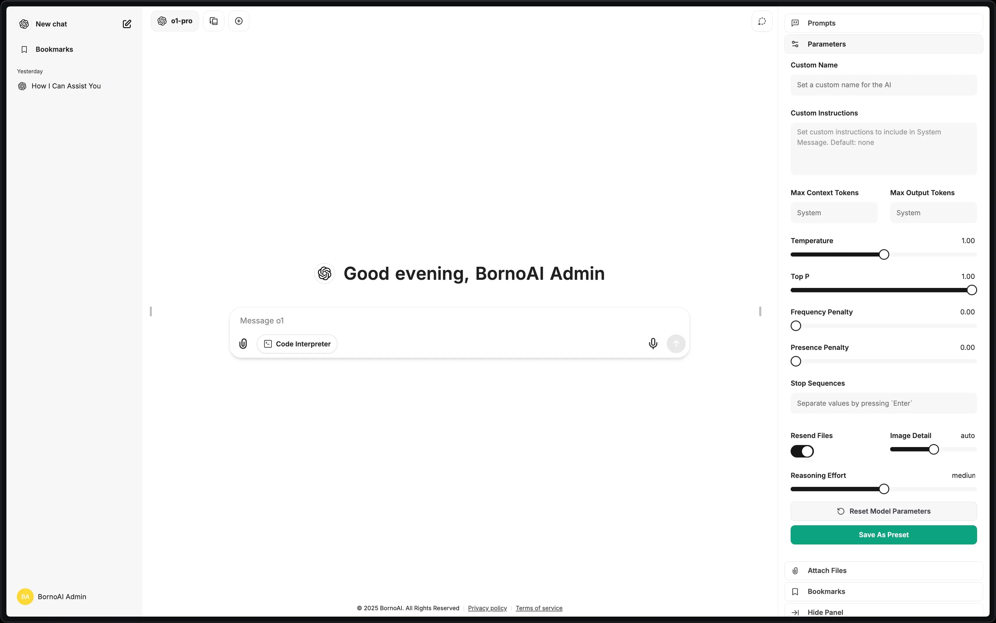 bornoai app screen
